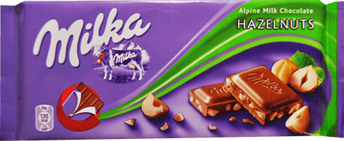 Milka - Milk Chocolate with Hazelnuts 100g