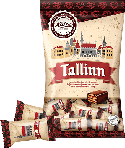 Kalev - Tallinn Rum Flavoured Wafer Sweets 150g