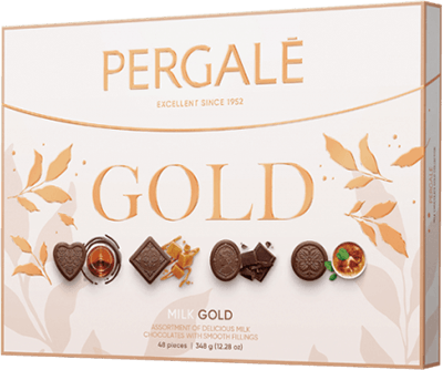 Pergale - Assorted Chocolates Gold with Milk Chocolate 100g