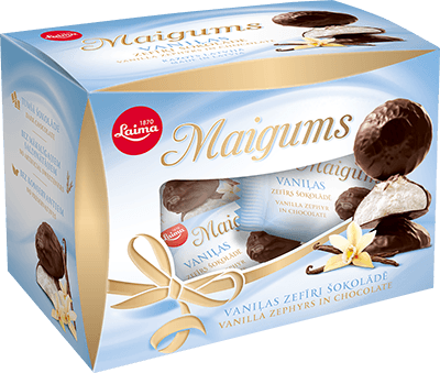 Laima - Maigums Mini Vanilla Marshmallows in Chocolate 185g